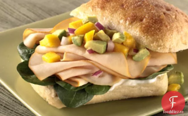 Mango Salsa-Sandwich De Pui