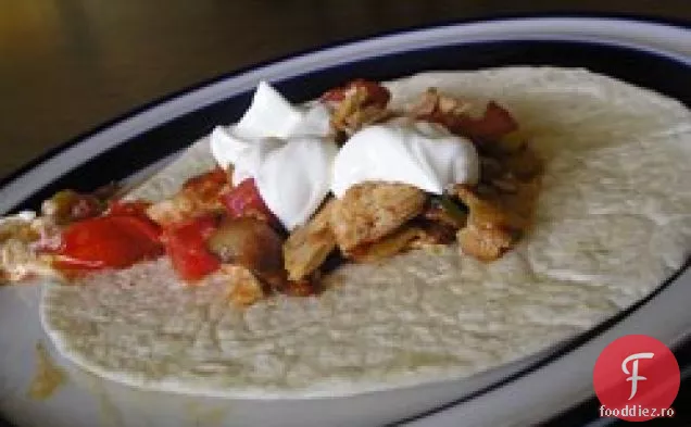 Fajitas de pui și slănină