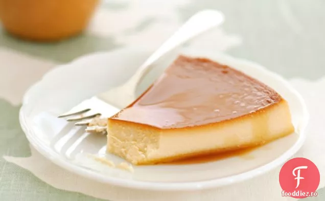 Flan De Brânză Cu Cremă De Ananas