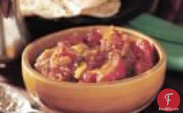 Chutney de roșii fierbinte și picant (takkalipayam Chatni)