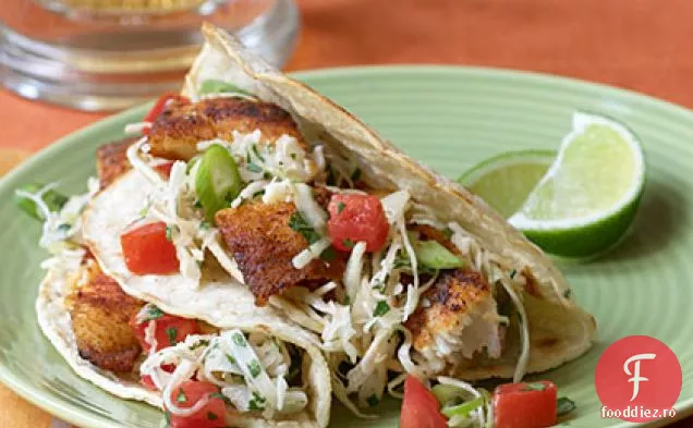 Tacos de pește cu salată de varză
