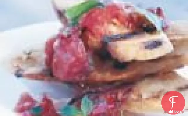 Bruschetta cu roșii carbonizate