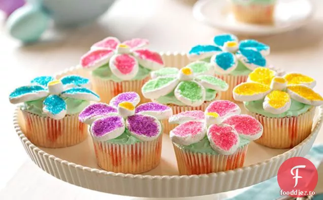 Cupcakes Cu Putere De Flori