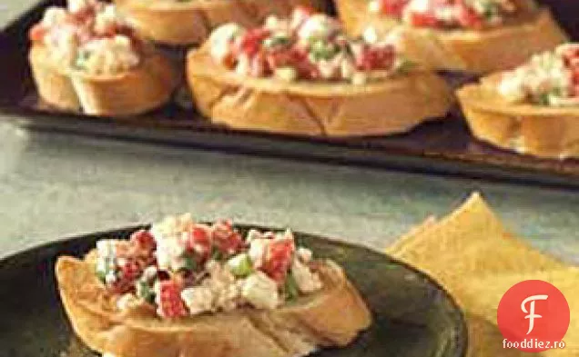 Bruschetta de ardei roșu cu Feta