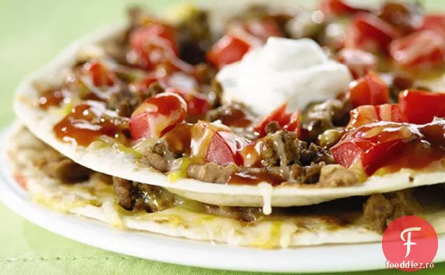 Pizza Individuală Cu Taco Din Carne De Vită Măcinată