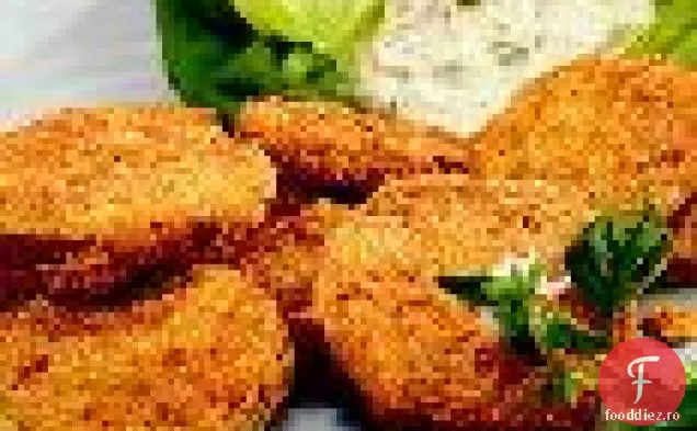 Roșii Verzi Prăjite Cu Maioneză De Busuioc