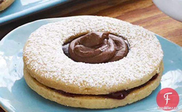 Cookie-Uri Linzer Cu Ciocolată