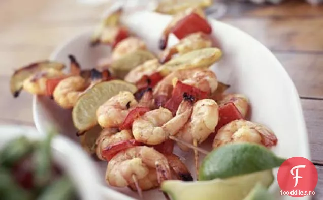 Kebaburi de creveți cu marinadă jalape de lime-Lime