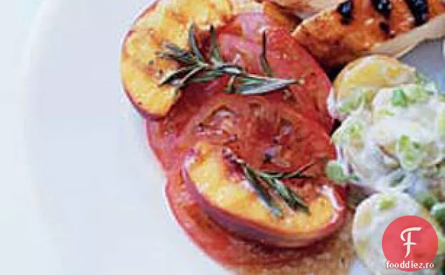 Salată de piersici la grătar Pop-Pop