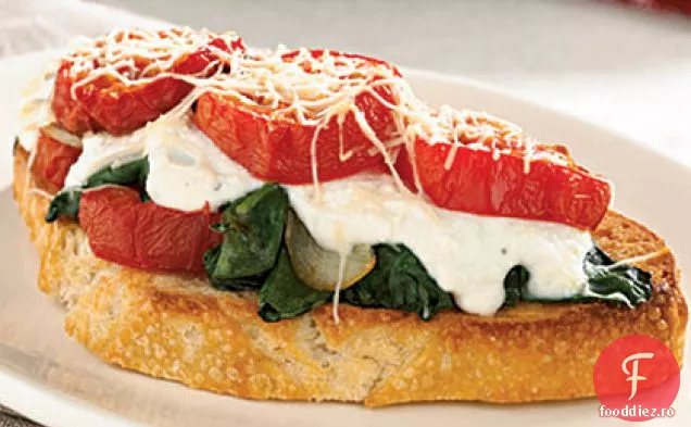 Bruschetta De Roșii Prăjite-Ricotta