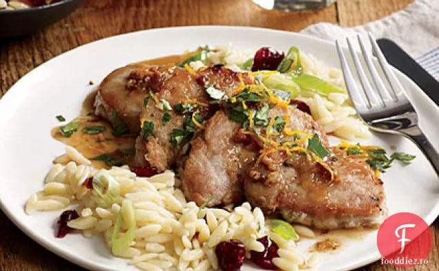 Cotlete de porc cu gremolata portocalie