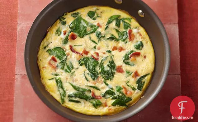 Frittata Rapidă Cu Spanac Cu Patru Ingrediente