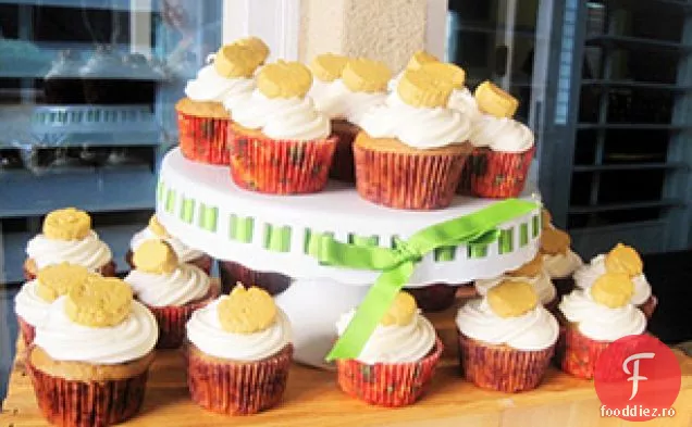 Cupcakes de dovleac cu glazură de brânză cremă