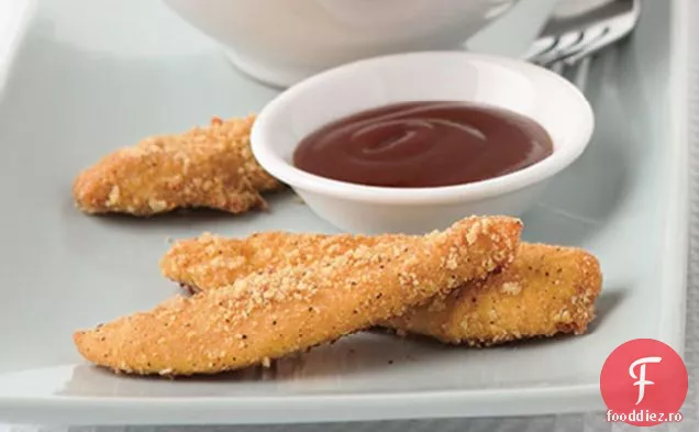 Degete ușoare de pui parmezan și împachetări de pui Parmezan