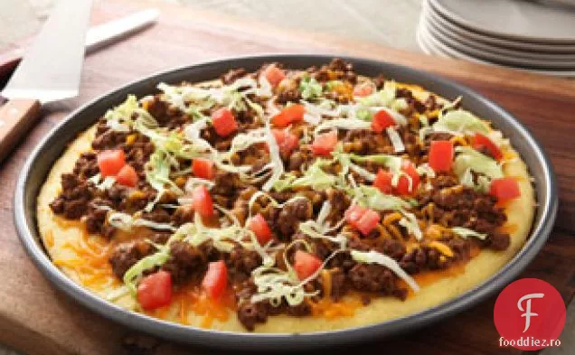 Taco Cornbread Pizza
