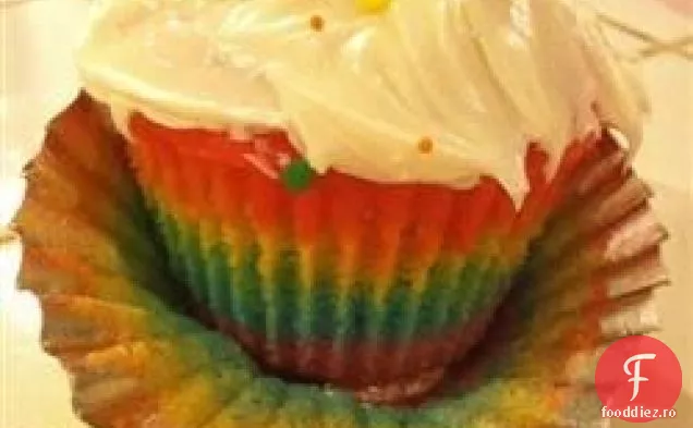 Cupcakes Curcubeu