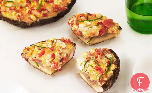 Ciuperci Portobello Umplute La Grătar