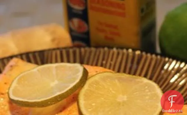 Somon de ghimbir și Lime