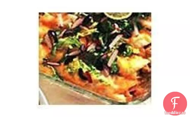 Enchiladas de pui cu sos cremos de Chile verde