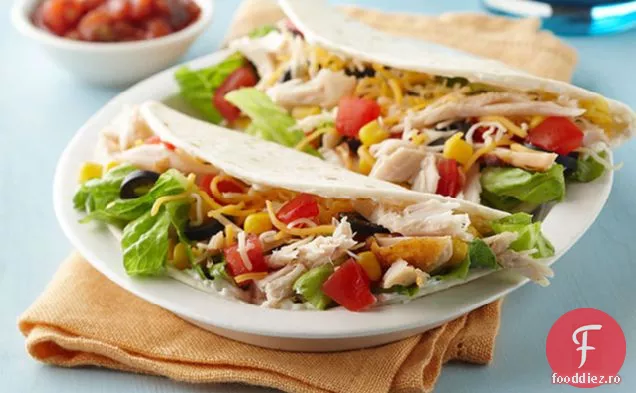 Salată De Taco De Pui Foldovers