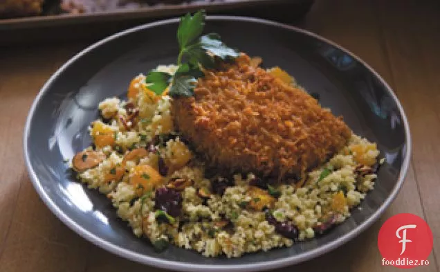 Cotlete de porc Smokey Mesquite cu salată de cuscus