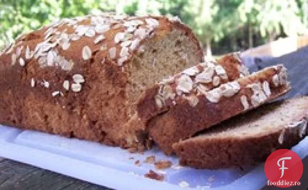 Pâine Cu Nuci De Banane Cu Fulgi De Ovăz