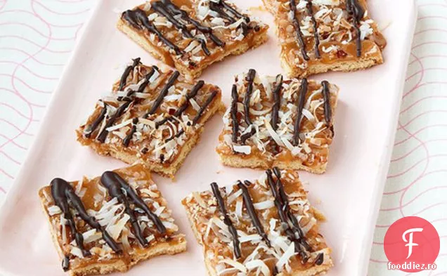 Batoane De Biscuiți Cu Caramel-Ciocolată