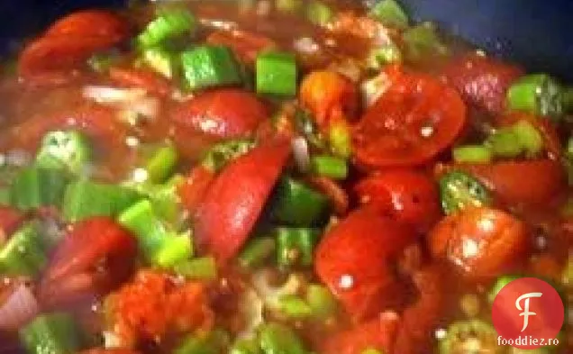 Okra și roșii
