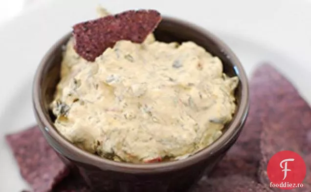 Dip Simplu Caramelizat De Șalotă Și Spanac