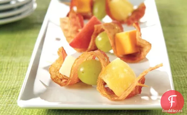 Bacon, Brânză Și Mușcături De Fructe