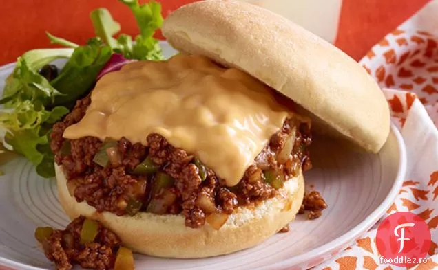 Ușor Cheesy La Grătar Neglijent Joes
