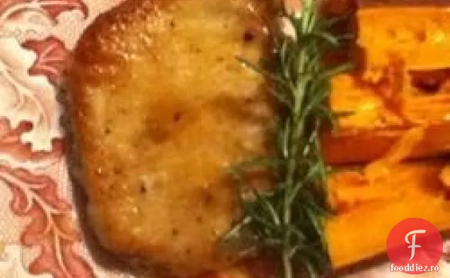Cotlet de porc în cremă de mere
