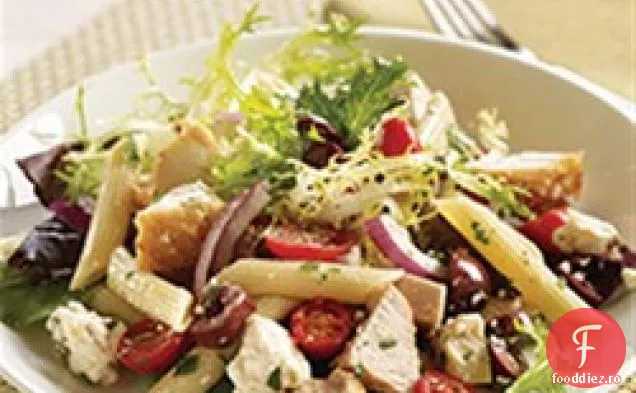 Salată De Paste De Curcan Mediteranean