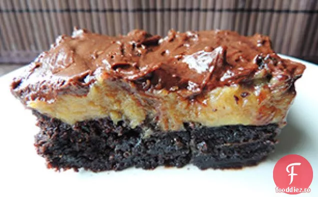 Brownies Cu Unt De Arahide Stratificat