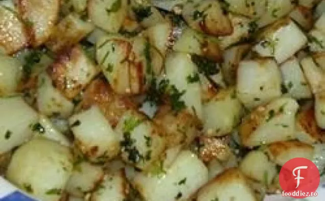 Cartofi Cilantro și usturoi