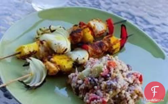 Orzo cu Feta, castraveți și roșii