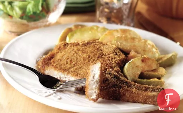 Cotlet De Porc Și Caserolă De Mere
