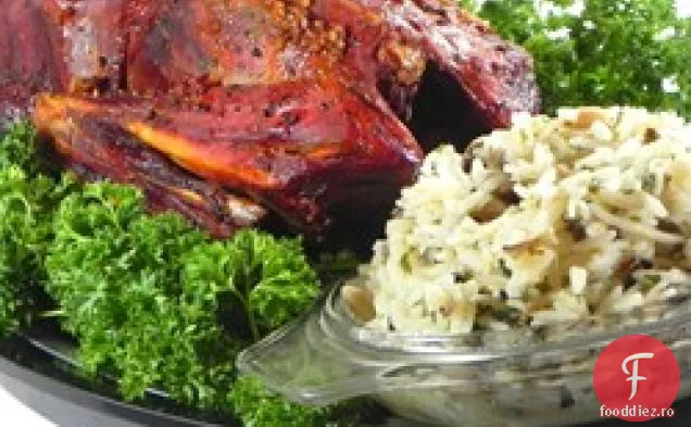 Rață Buckshot cu umplutură de orez sălbatic și brun