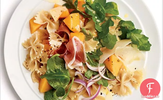 Salată de paste Prosciutto și pepene galben