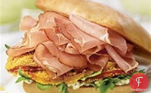 Margherita prosciutto cu rosii crocante pe Ciabatta