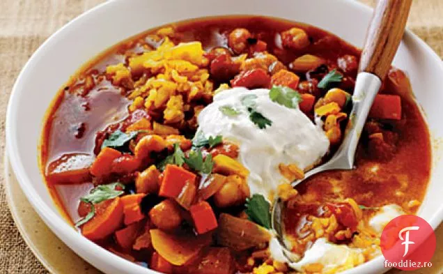 Tocană de Năut Curry cu Pilaf de orez brun