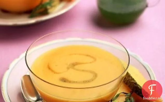 Supă De Pepene Galben Răcită Cu Sirop De Tarhon