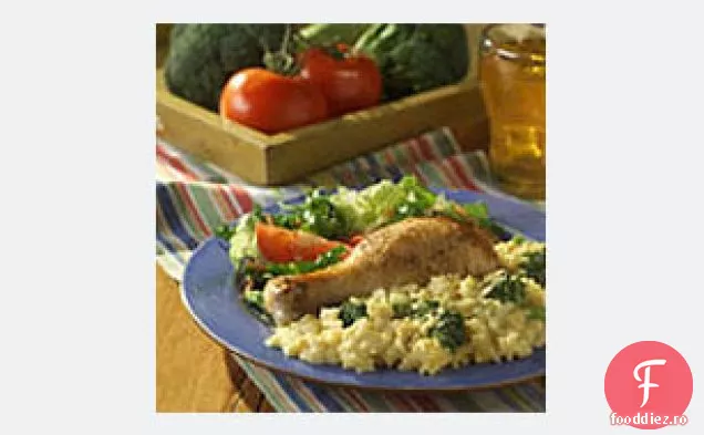 Brânză De Pui Și Orez Broccoli