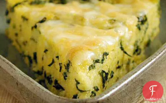 Polenta cu Fontina și spanac
