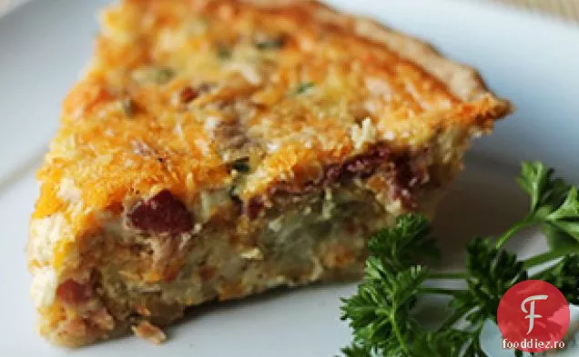 Bacon cartof mic dejun Quiche