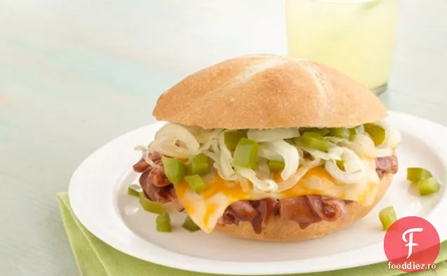 Brânză BBQ Carne de vită sandwich-uri