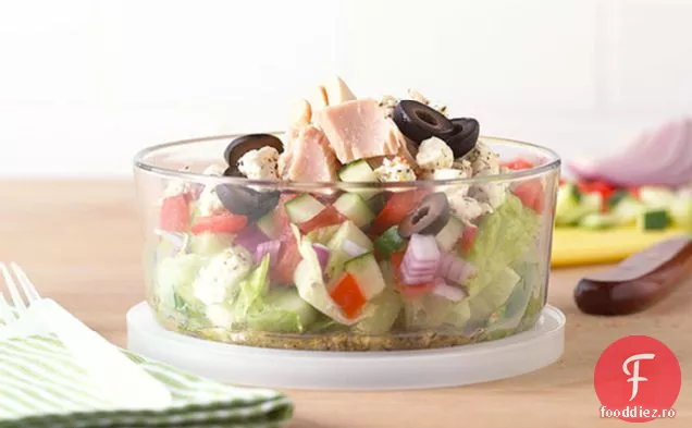 Ton-Topped tocat salata-to-Go