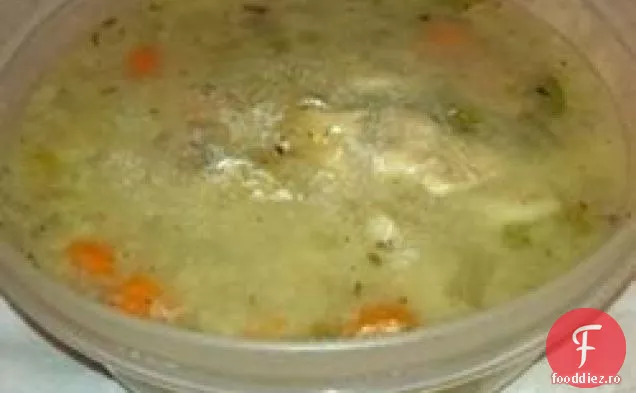 Pui ușor și găluște cu legume