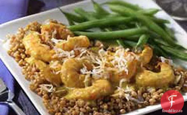Creveți de nucă de cocos curry cu boabe de grâu