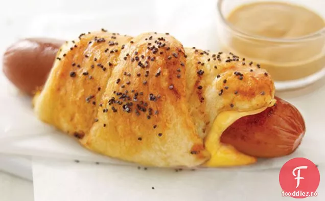 Piggies Cheesy într-o pătură cu sos Come-Back